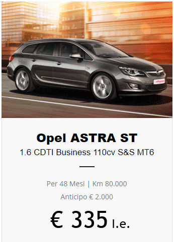 Opel Astra SW super promo Noleggio